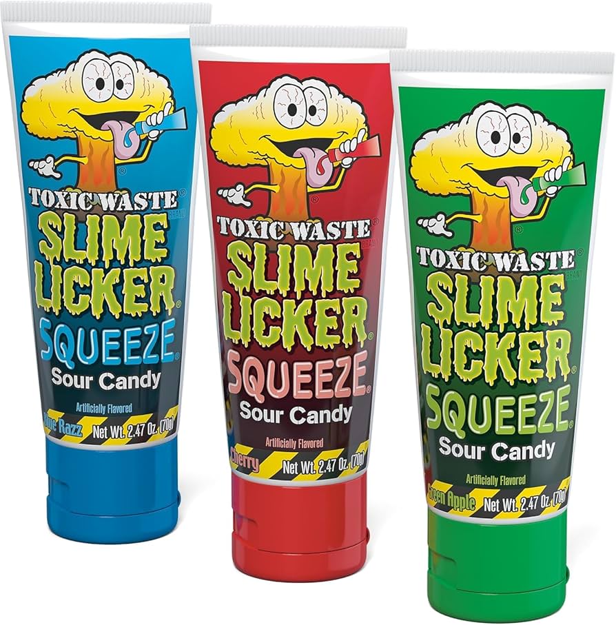 Amazon.com : TOXIC WASTE - Slime Licker Squeeze - Sour